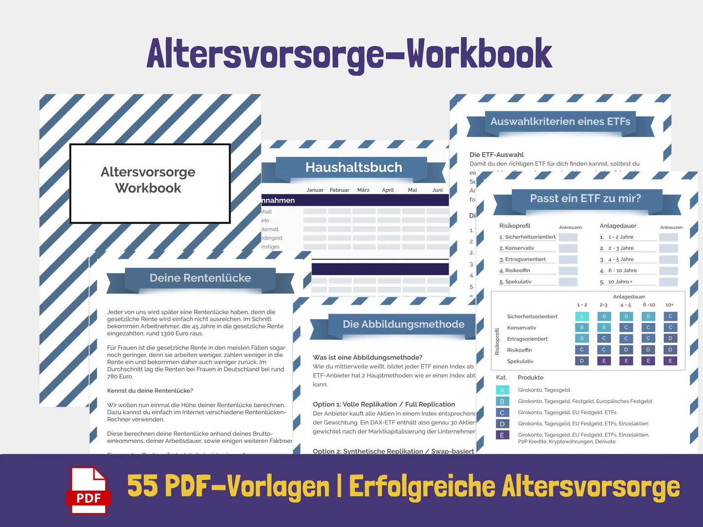 Altersvorsorge-Workbook {55 Seiten} PDF AndreasJansen Vorlage