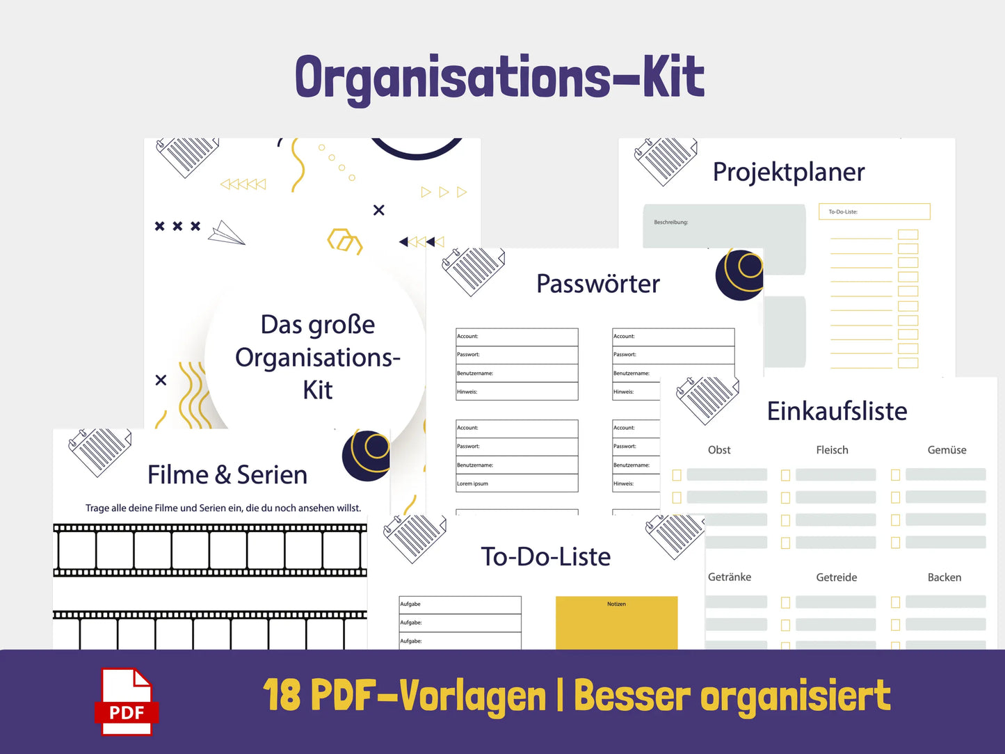 Organisations-Planer {21 Vorlagen} PDF AndreasJansen Vorlage
