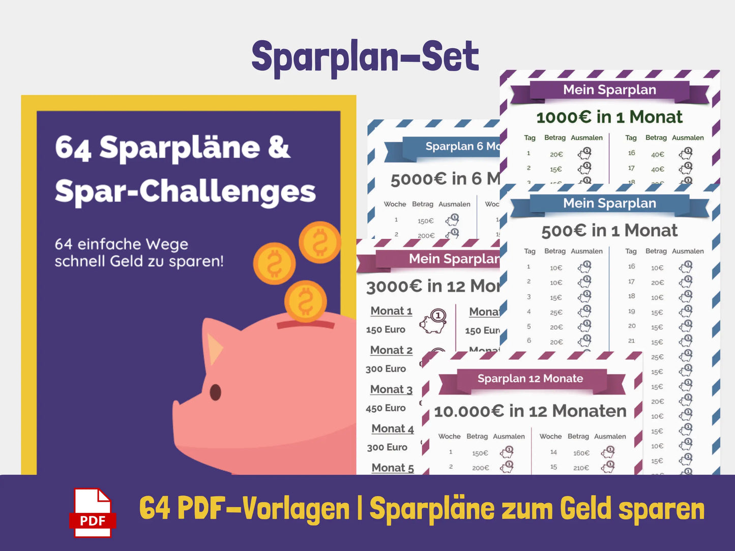 Sparchallenge Vorlagen zum Ausdrucken