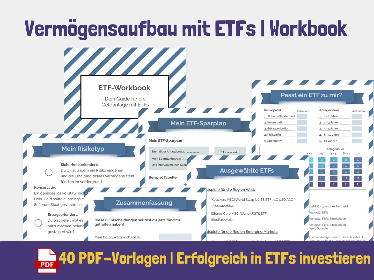 ETF-Workbook {40 Seiten} - Angebot PDF AndreasJansen Vorlage