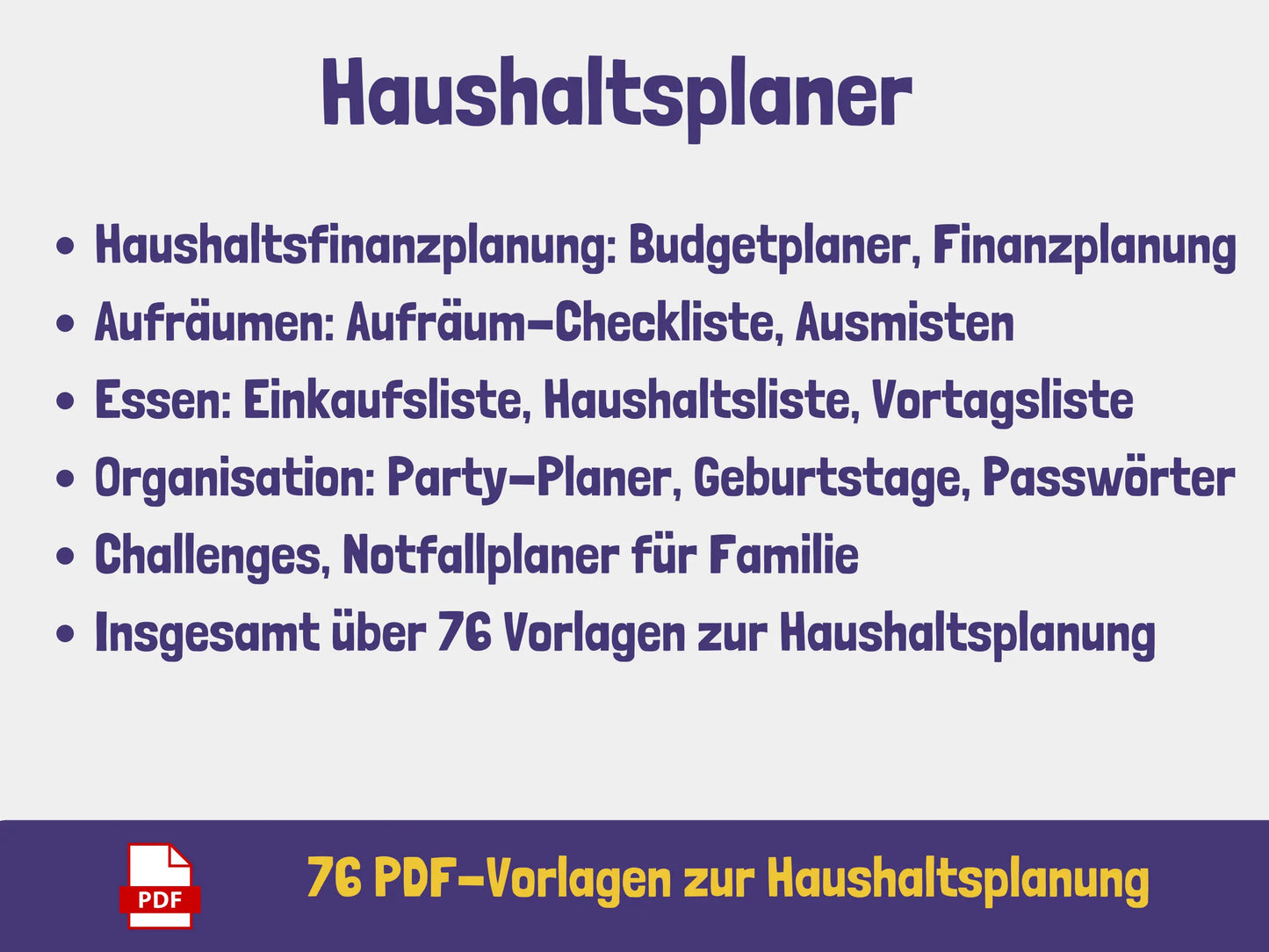 Haushaltsordner {76 Seiten} PDF AndreasJansen Vorlage