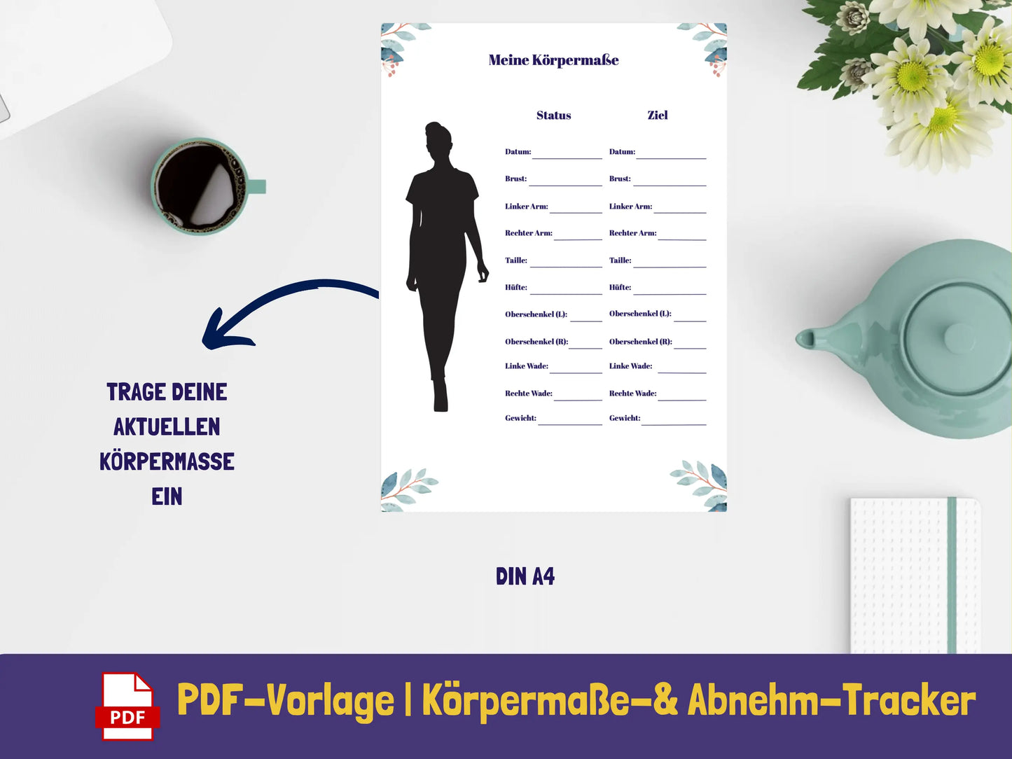 Meine Körpermaße PDF AndreasJansen Vorlage