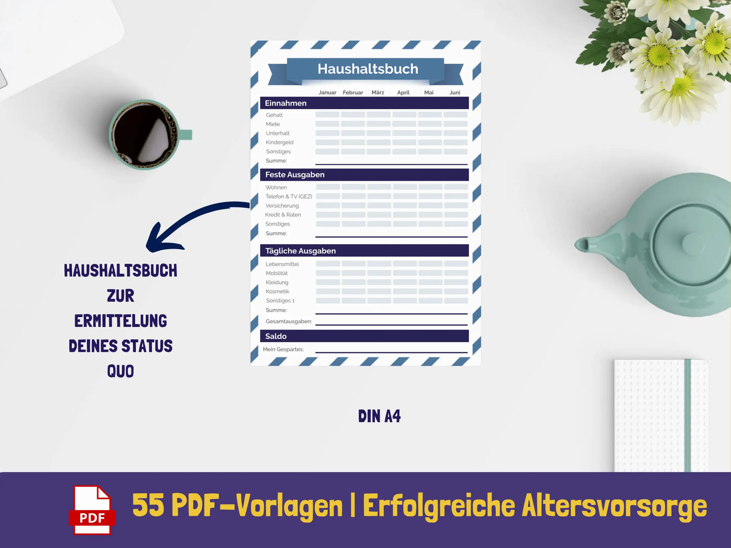 Altersvorsorge-Workbook {55 Seiten} PDF AndreasJansen Vorlage