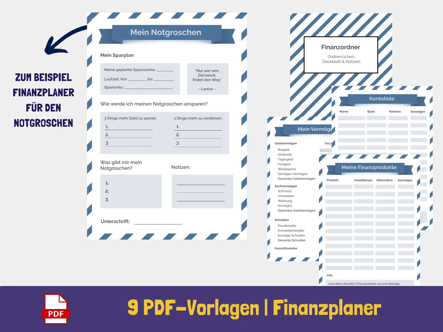 7-in-1 Finanzkit Sparplan AndreasJansen Vorlage