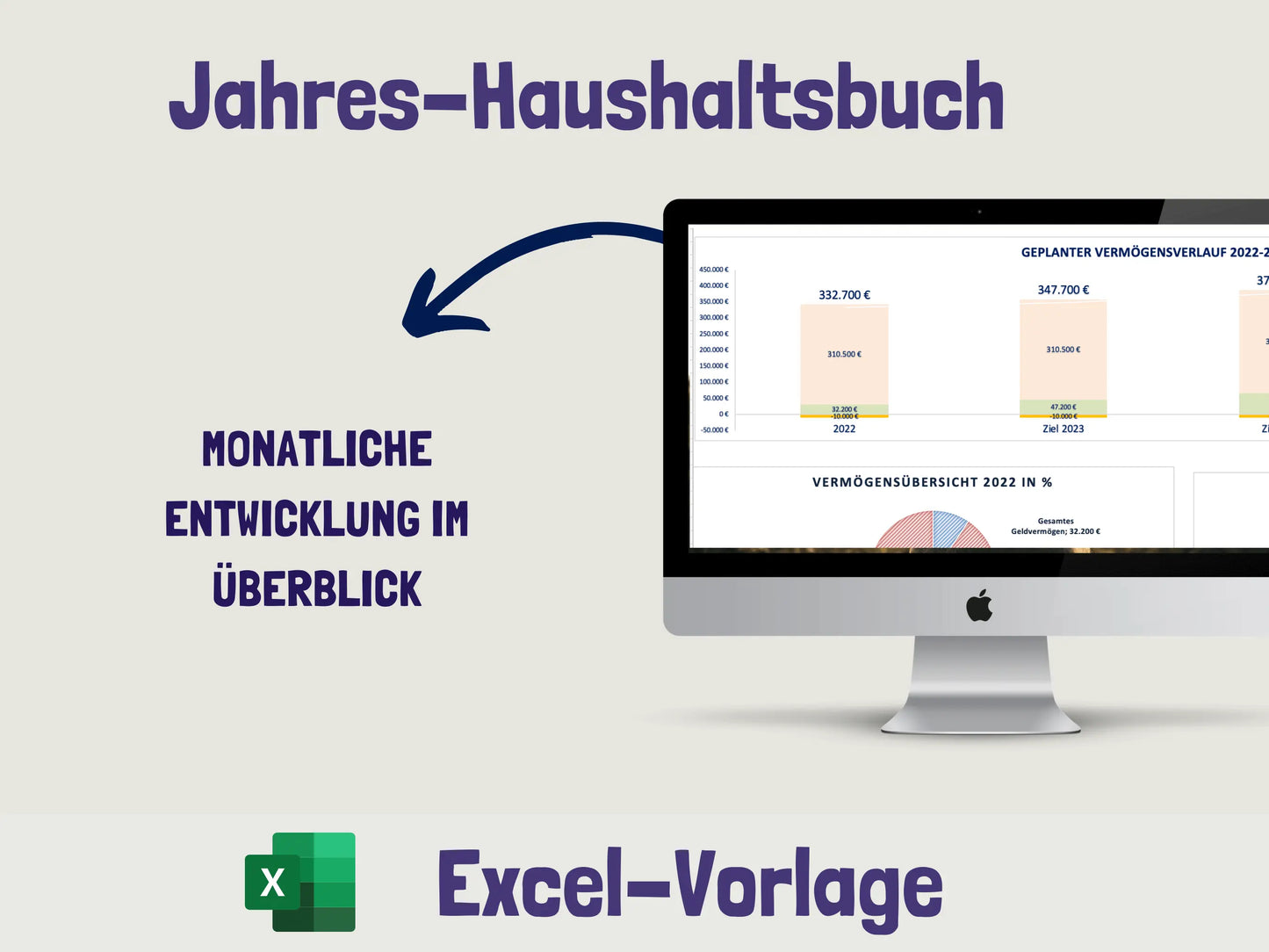 Private Finanzübersicht (Haushaltsbuch, Vermögensplaner, u.v.m.) Excel AndreasJansen Vorlage