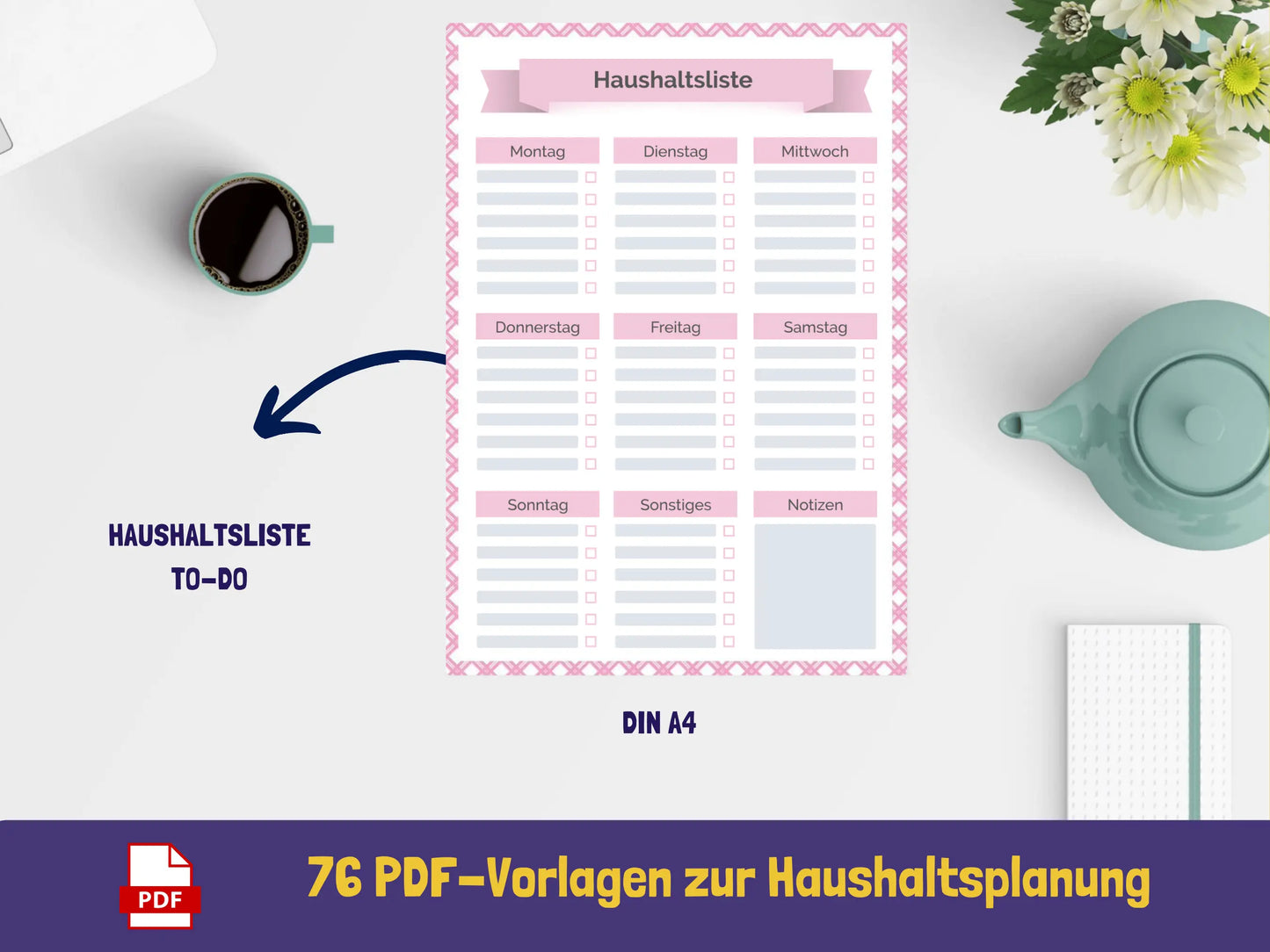 Haushaltsordner {76 Seiten} PDF AndreasJansen Vorlage