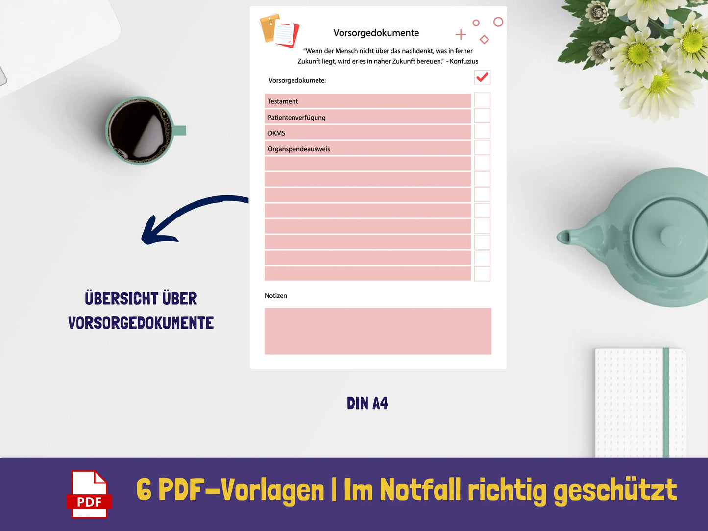 Mini-Notfallordner {6 Seiten} PDF AndreasJansen Vorlage