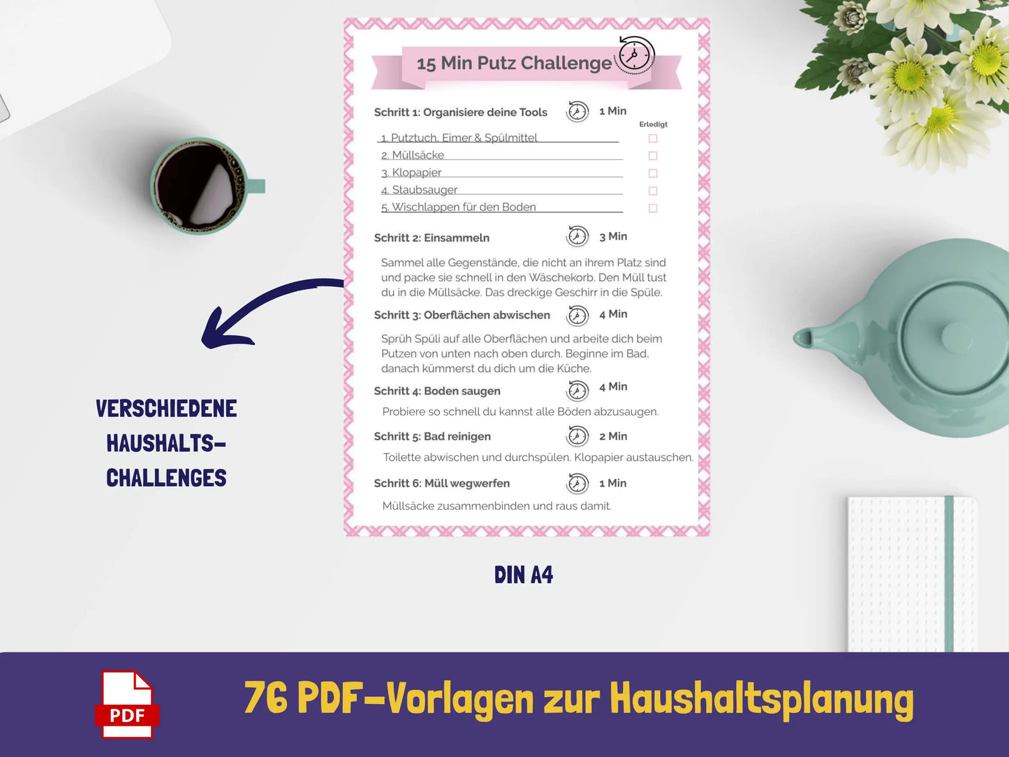 Haushaltsordner {76 Seiten} PDF AndreasJansen Vorlage