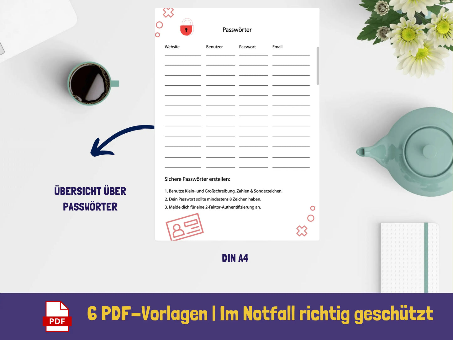 Mini-Notfallordner {6 Seiten} PDF AndreasJansen Vorlage