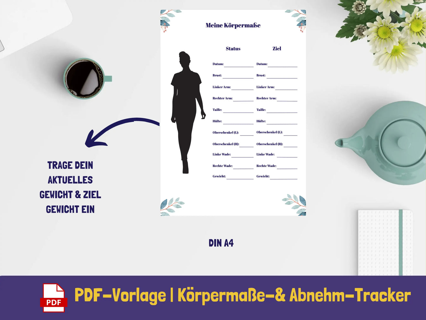 Meine Körpermaße PDF AndreasJansen Vorlage