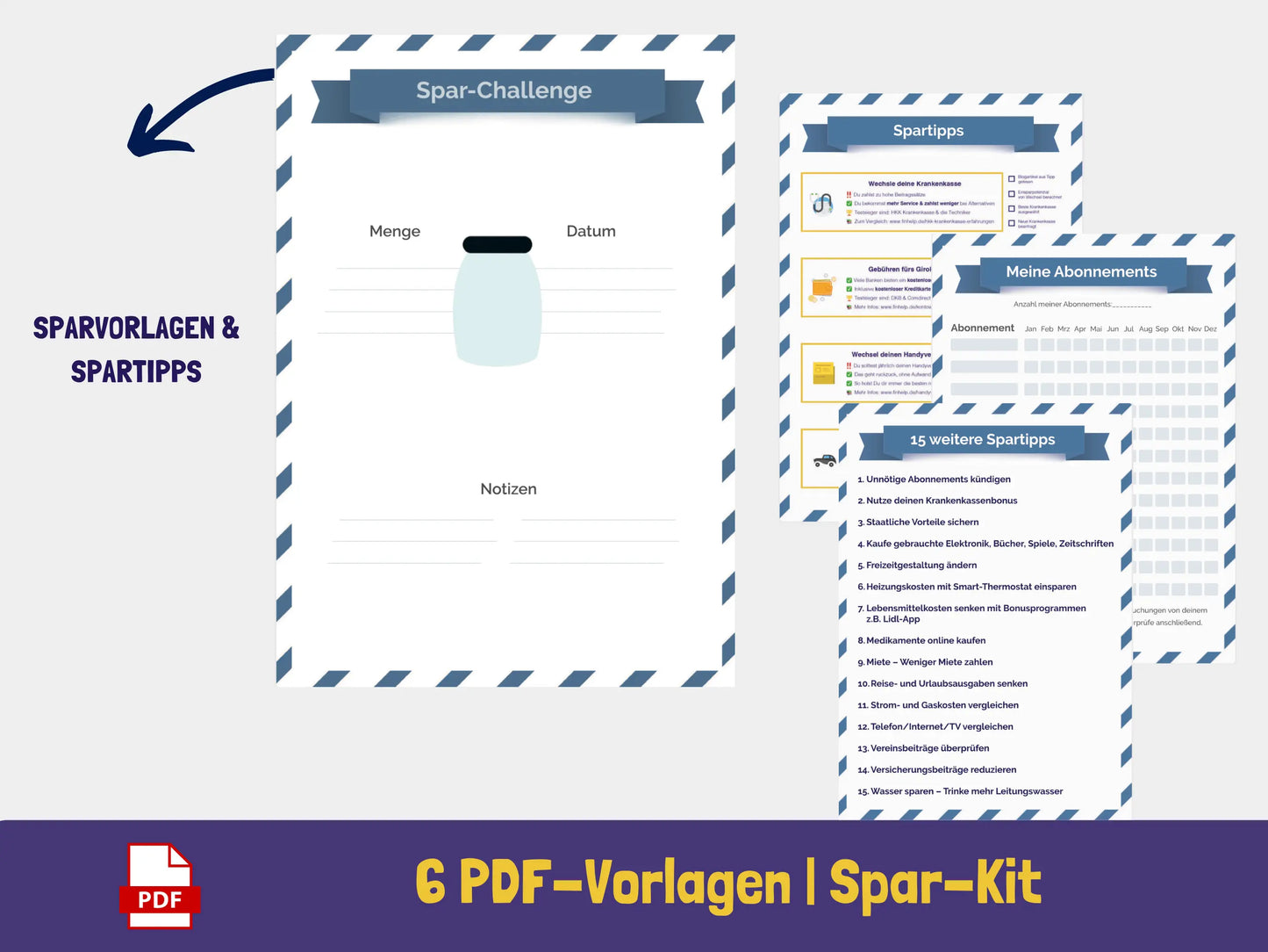 7-in-1 Finanzkit Sparplan AndreasJansen Vorlage