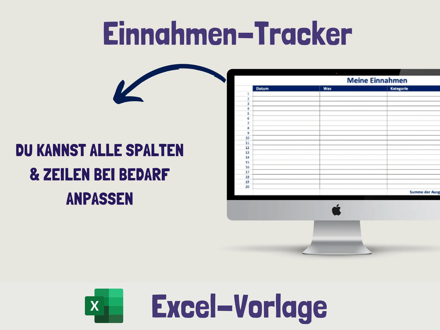Einnahmen & Ausgaben Excel AndreasJansen Vorlage