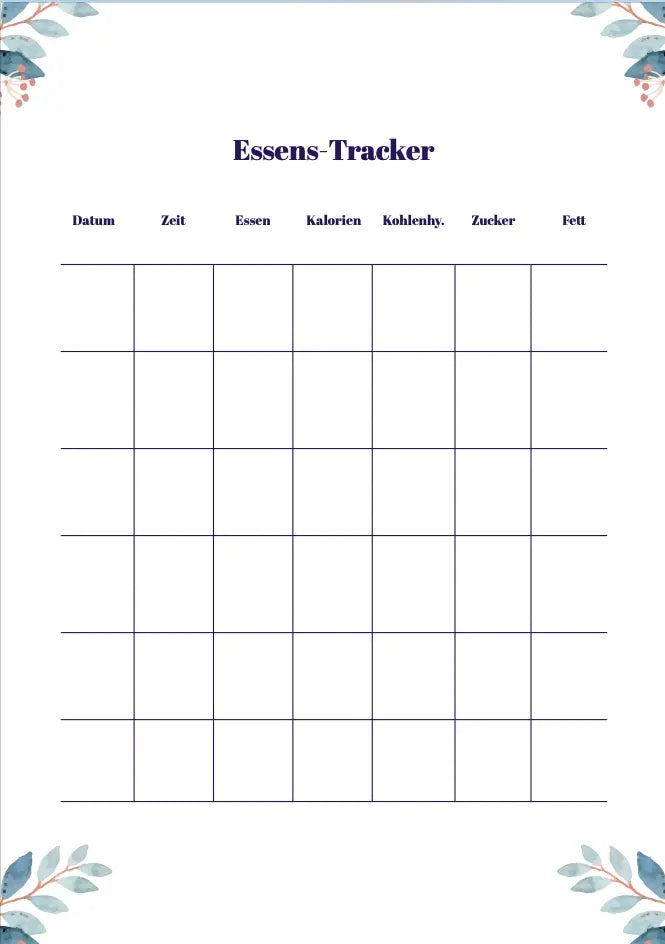 Essens-Tracker PDF AndreasJansen Vorlage