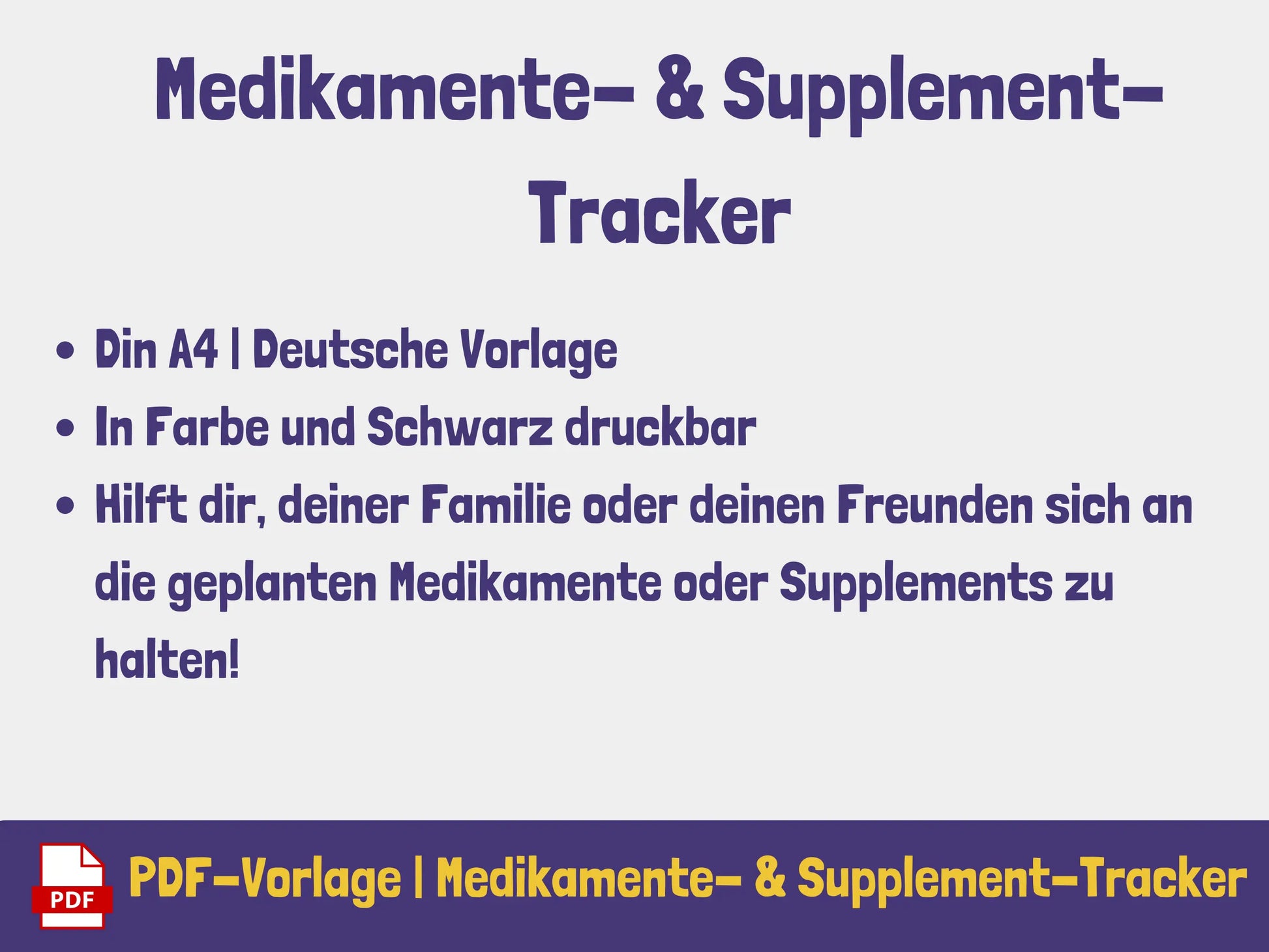 Medikamente und Supplement-Tracker AndreasJansen
