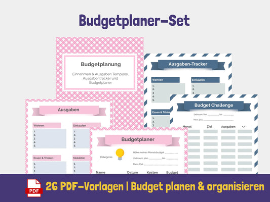Budgetordner (Pink) PDF AndreasJansen Vorlage