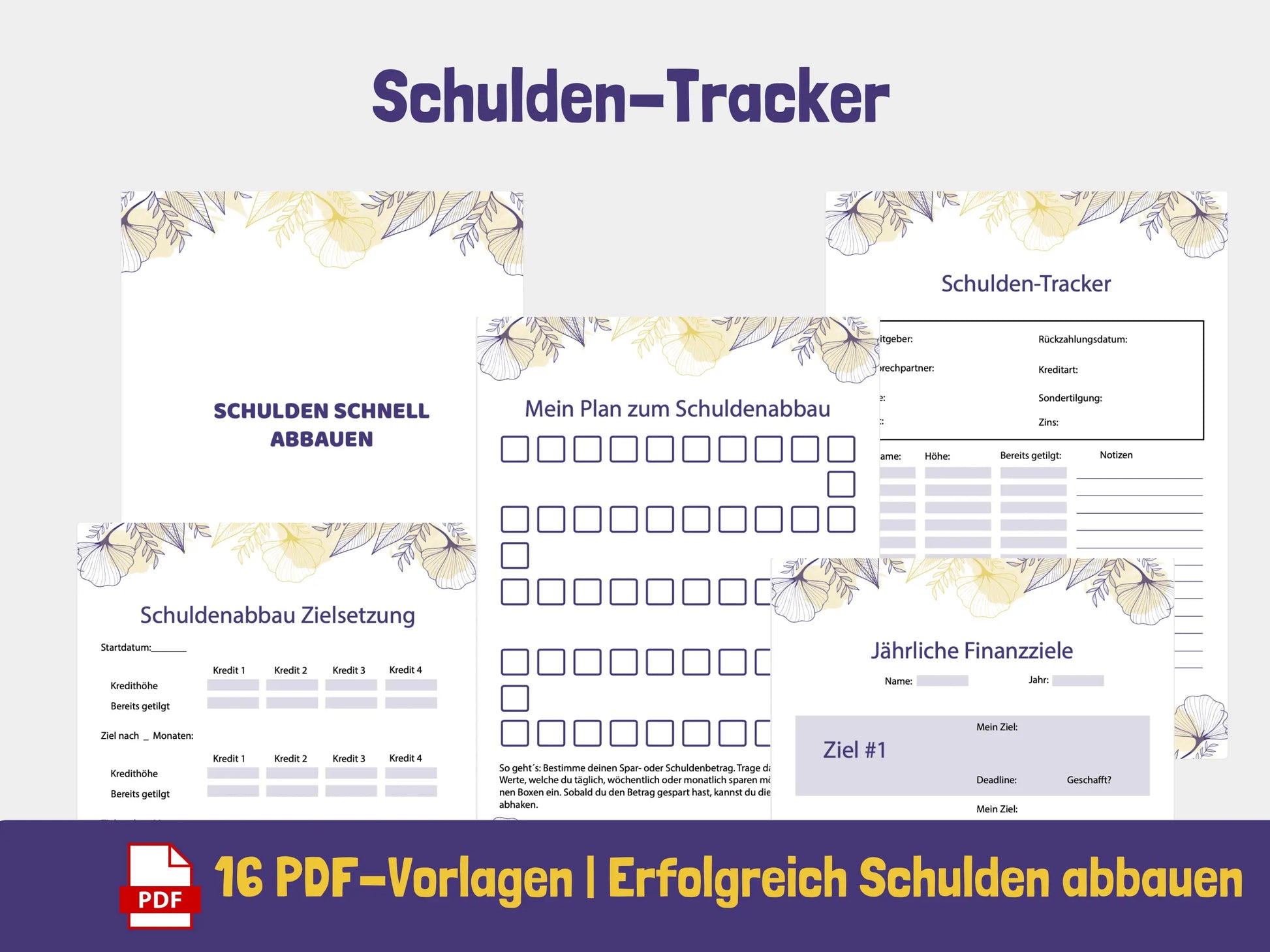 Schuldenabbau Vorlagen {15 Seiten} PDF AndreasJansen Vorlage