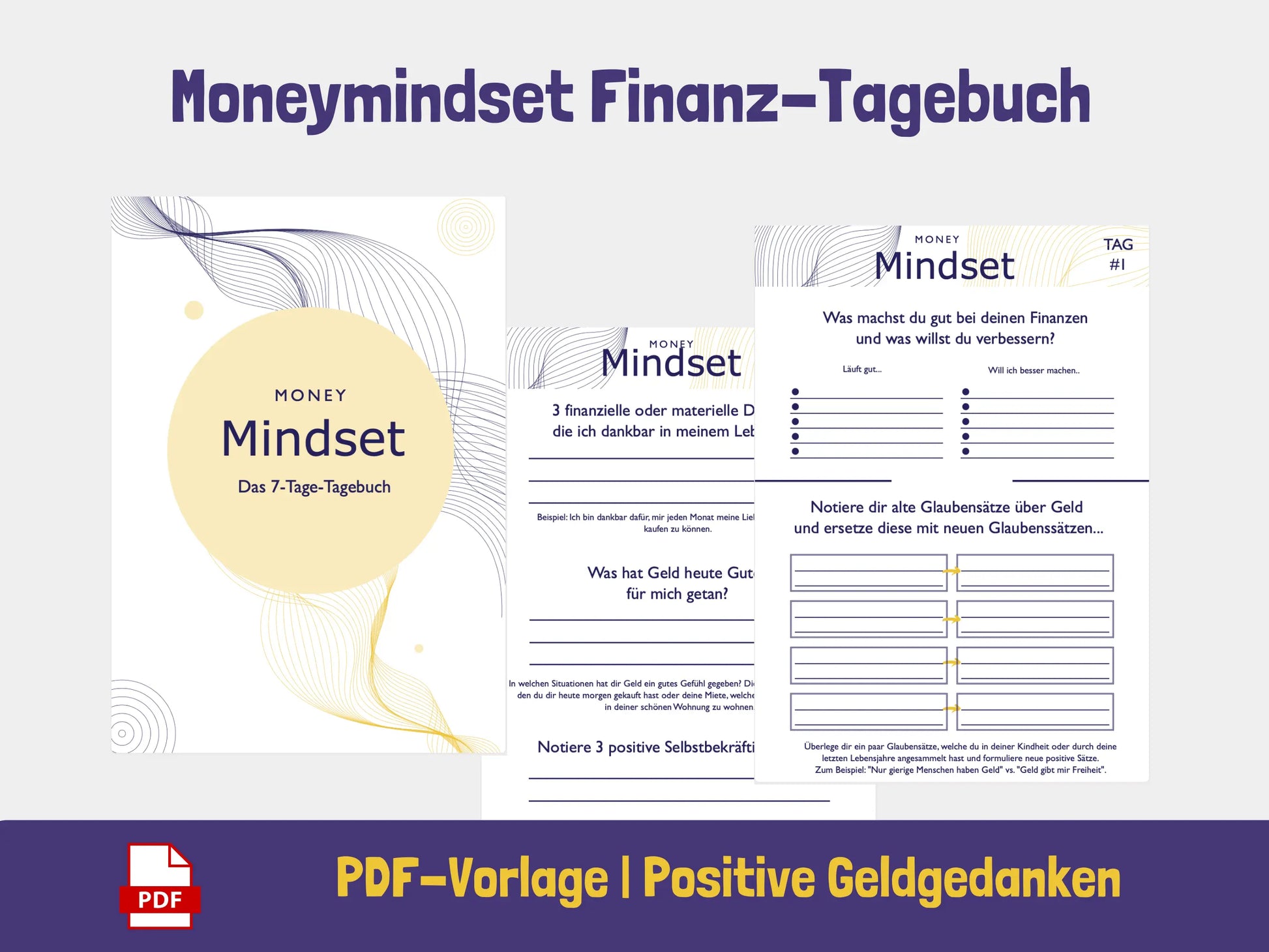 Money Mindset: 7-Tage-Tagebuch PDF AndreasJansen Vorlage