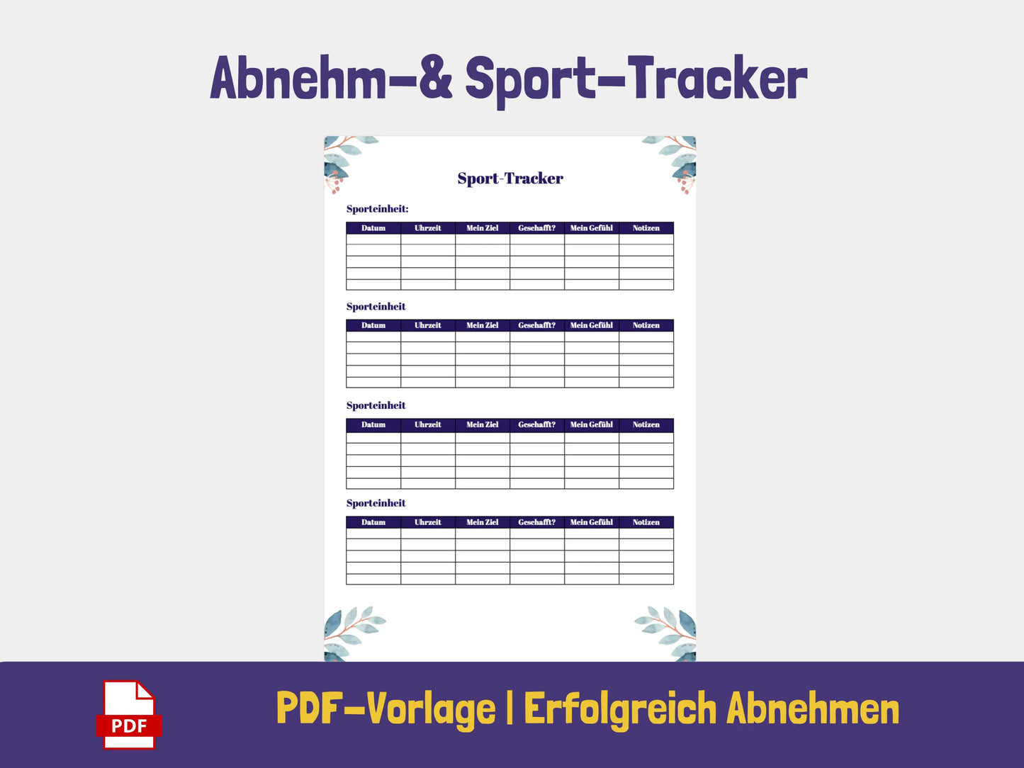 Sport-Tracker PDF AndreasJansen Vorlage