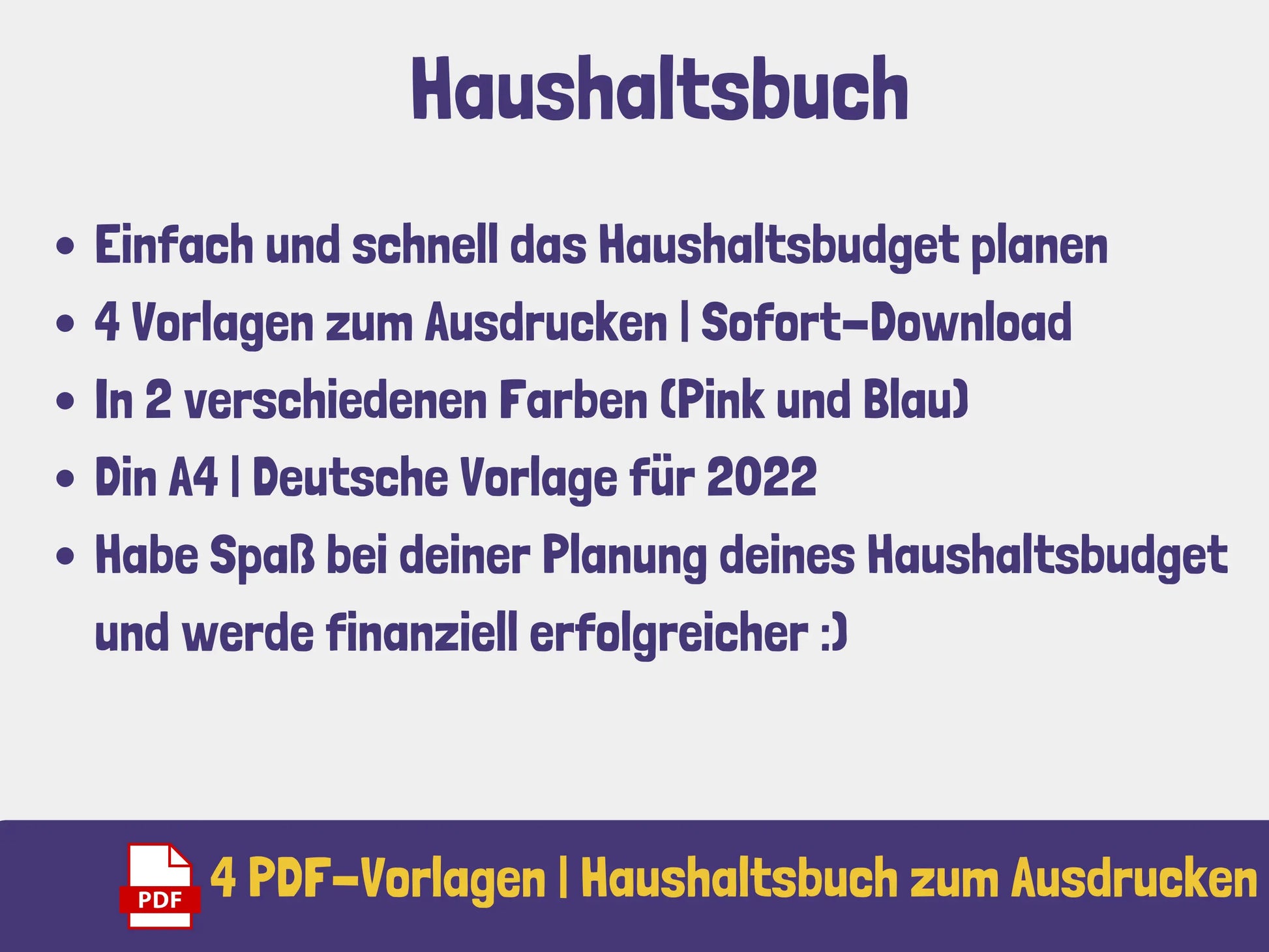 Gratis: Haushaltsbuch {2 Seiten} PDF AndreasJansen Vorlage