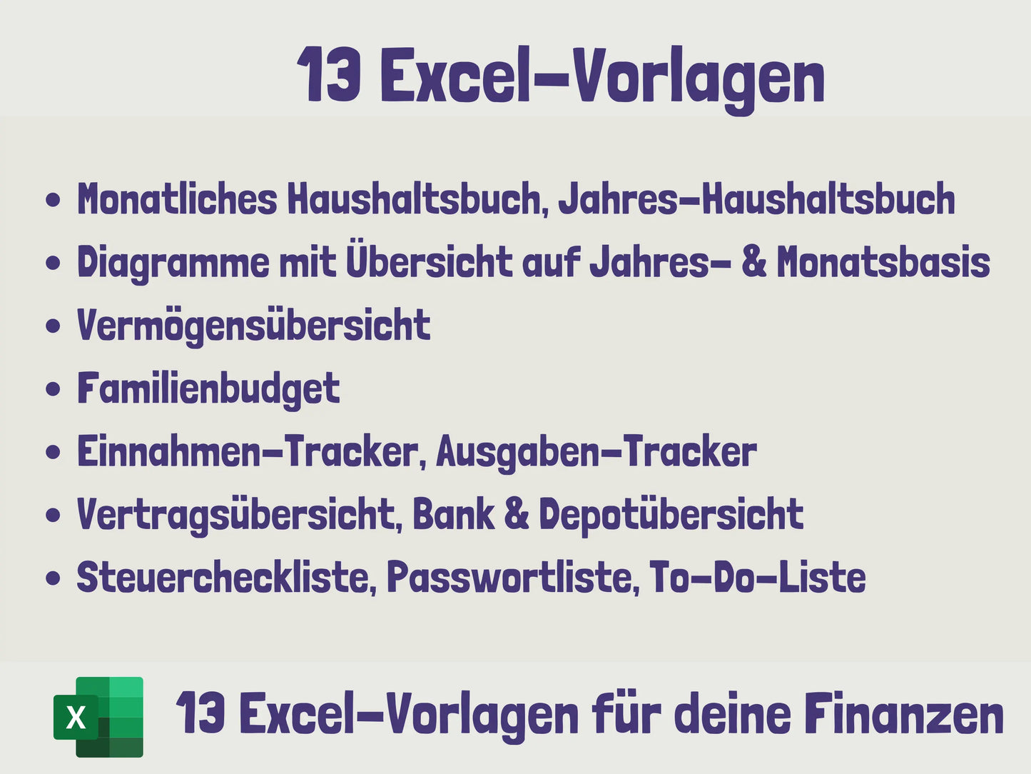Private Finanzübersicht (Haushaltsbuch, Vermögensplaner, u.v.m.) Excel AndreasJansen Vorlage