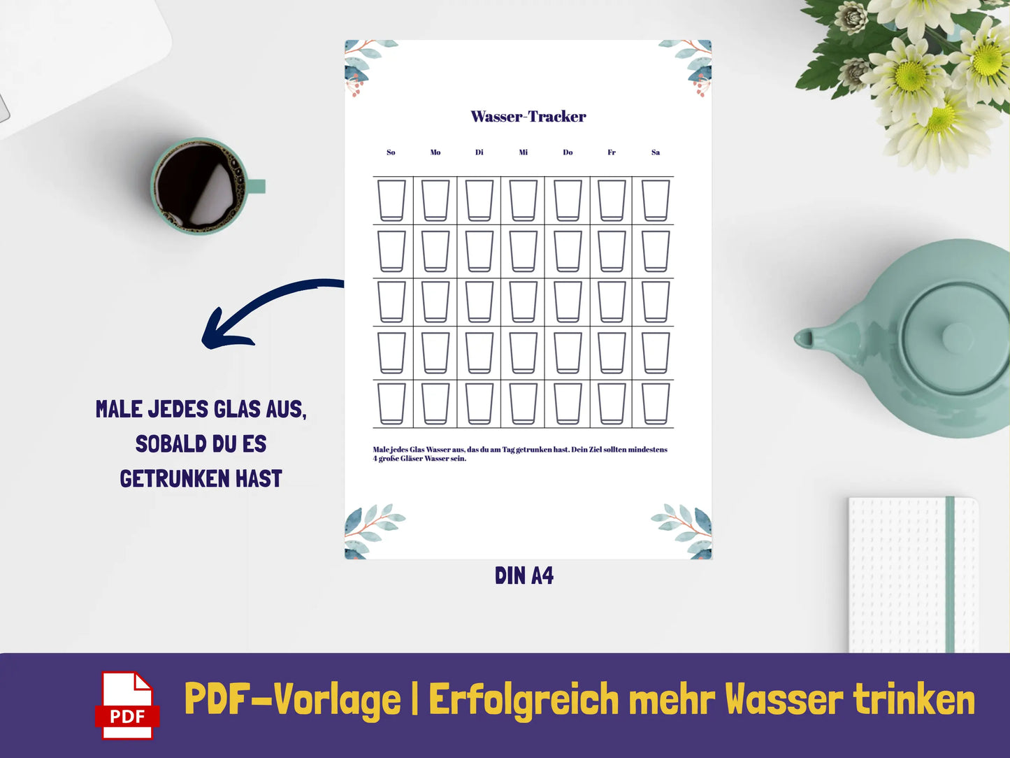Wasser-Tracker PDF AndreasJansen Vorlage