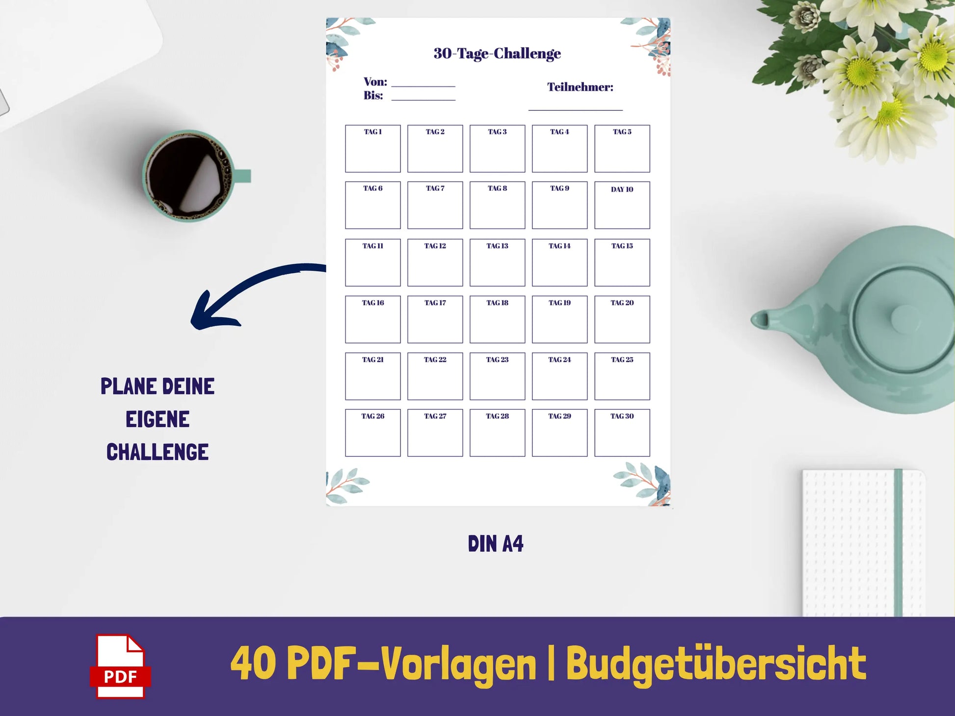 30-Tage-Challenge PDF AndreasJansen Vorlage