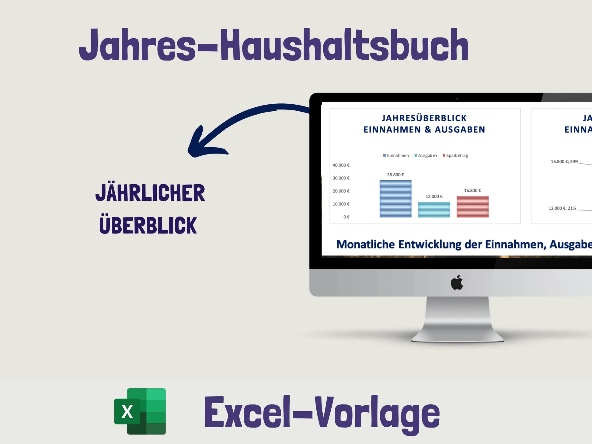 Haushaltsbuch & Vermögensübersicht Excel-Paket Excel AndreasJansen Vorlage