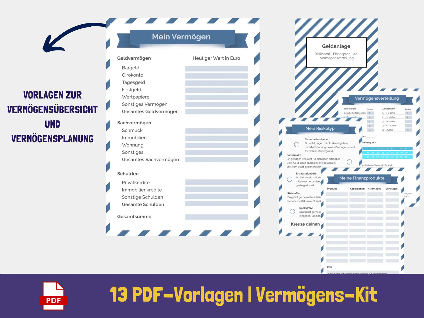 7-in-1 Finanz-Set - Angebot PDF AndreasJansen Vorlage