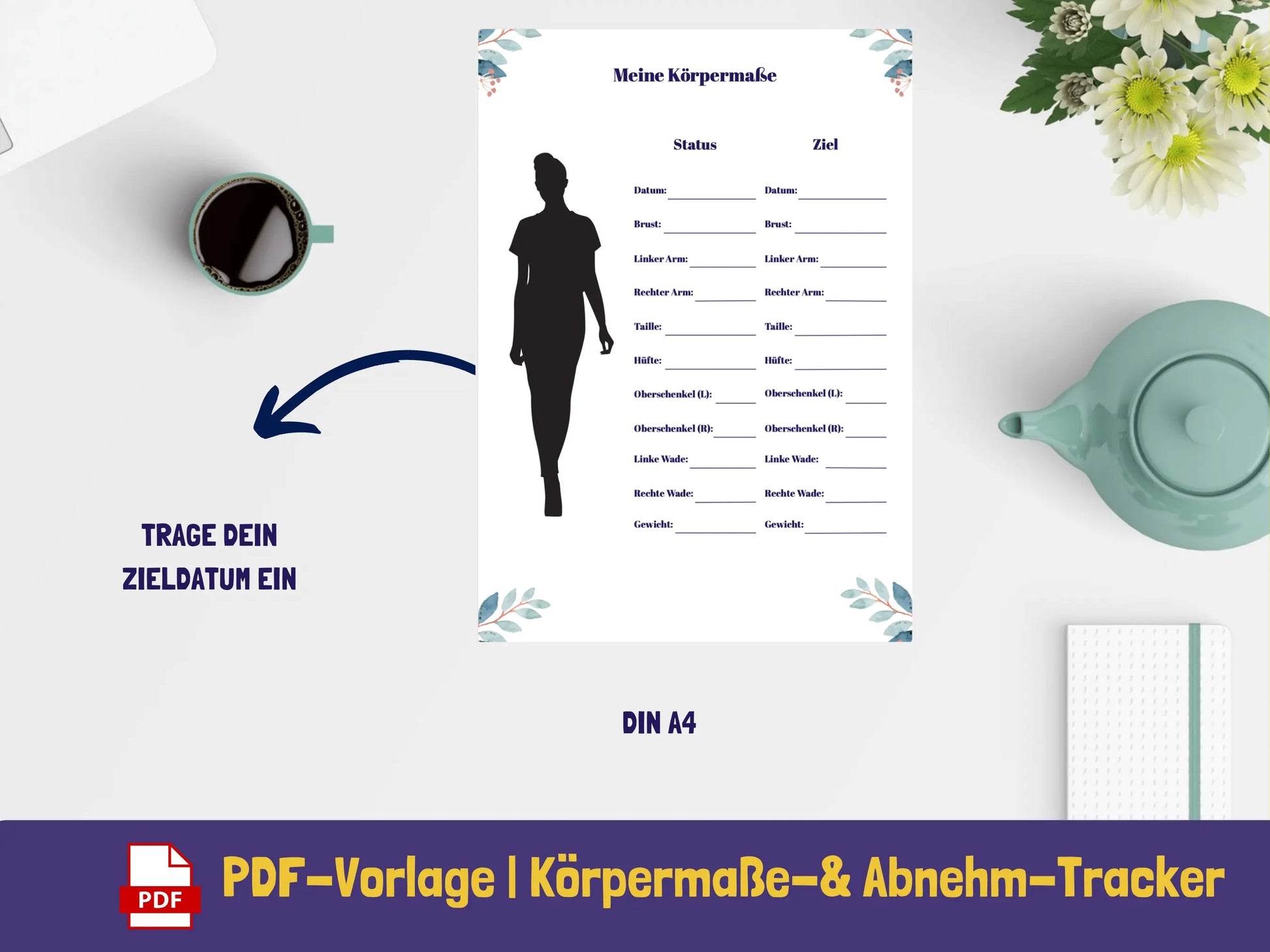 Meine Körpermaße PDF AndreasJansen Vorlage