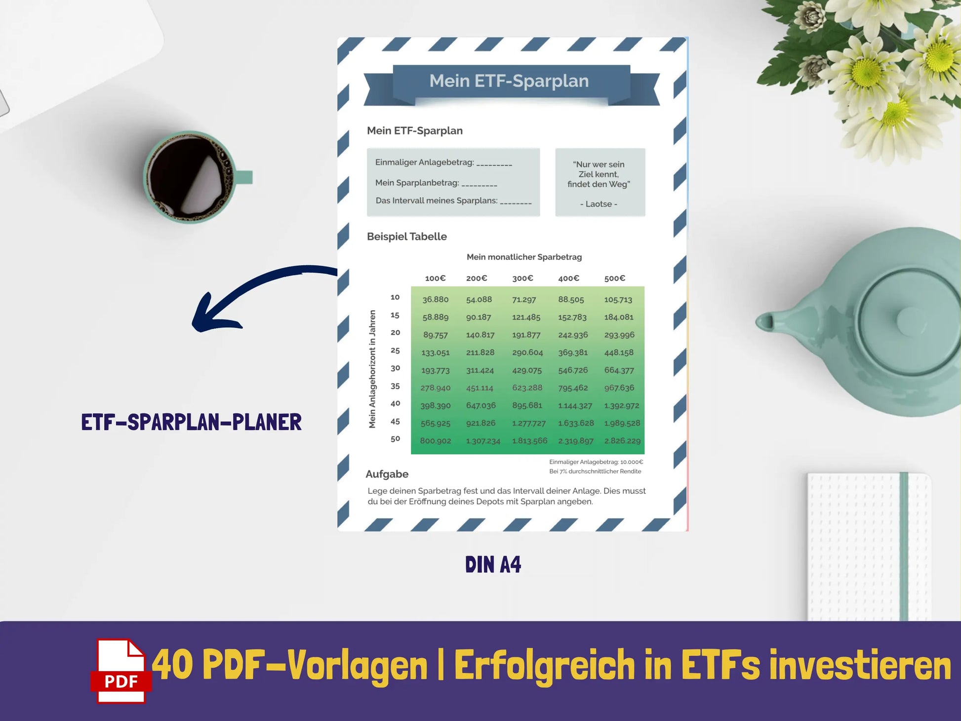 ETF-Workbook {40 Seiten} - Angebot PDF AndreasJansen Vorlage